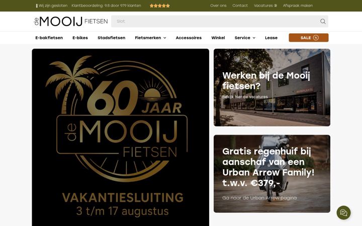 Screenshot stránky demooijfietsen.nl