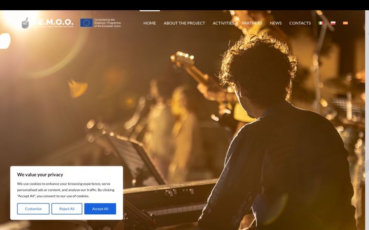 Skjermbilde av demooproject.eu