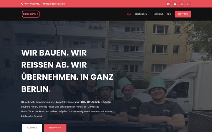 Screenshot of demopus.de
