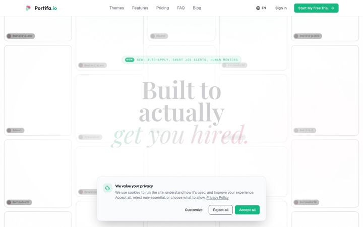 Screenshot of demoreel.io