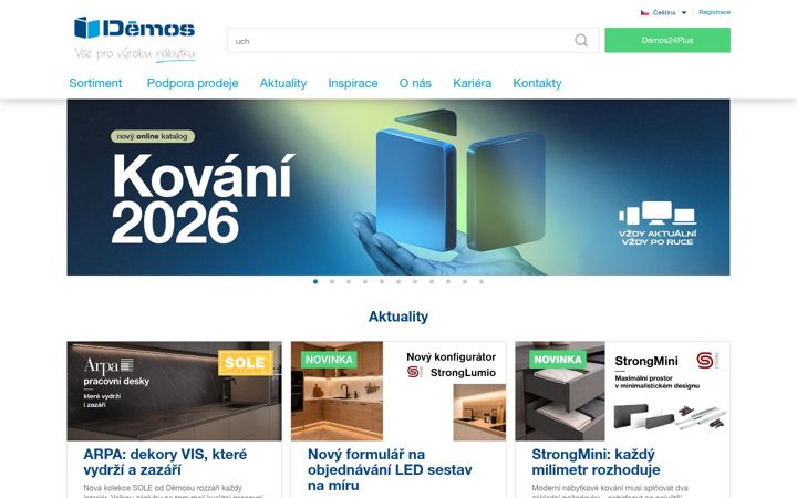 Screenshot stránky demos-trade.cz