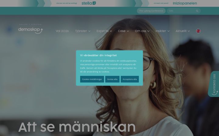 Screenshot of demoskop.se