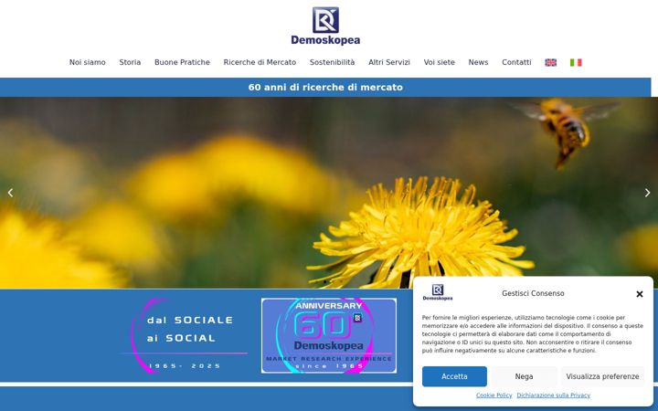 Screenshot of demoskopea.it