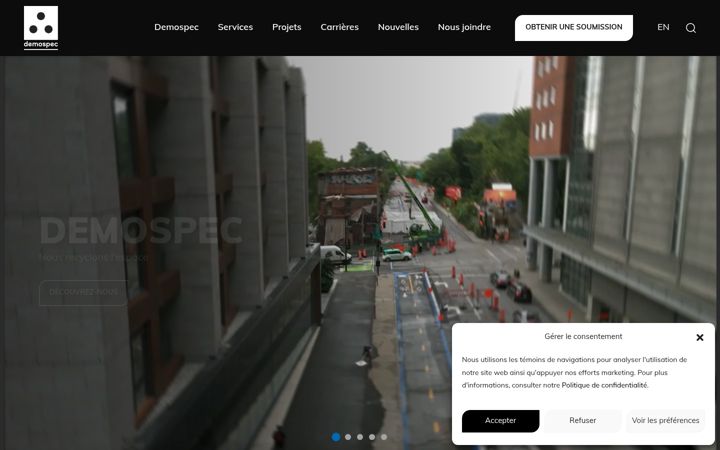 Képernyőkép: demospec.ca