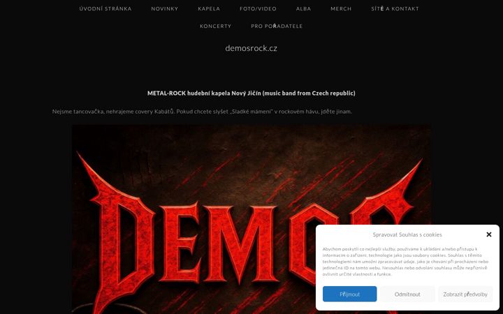 Screenshot stránky demosrock.cz