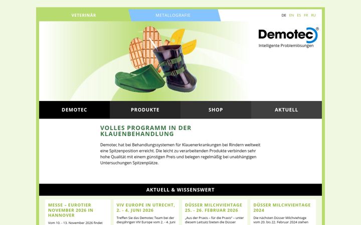 Screenshot of demotec.com
