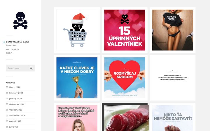 Screenshot of demotivacia.com