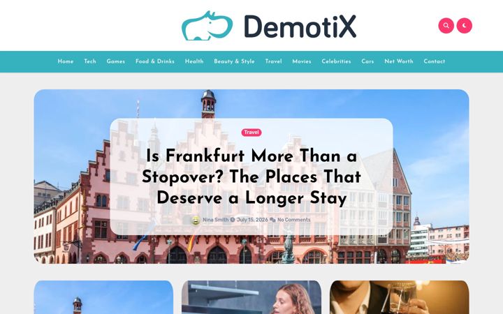 Screenshot of demotix.com