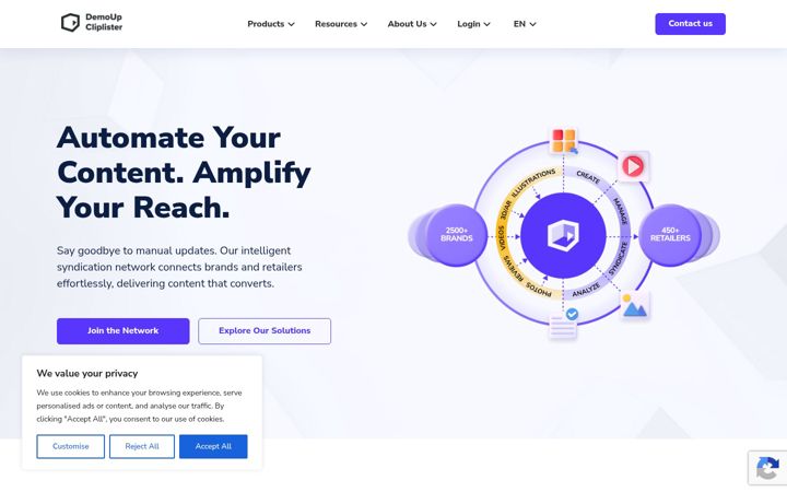 Screenshot of demoup-cliplister.com