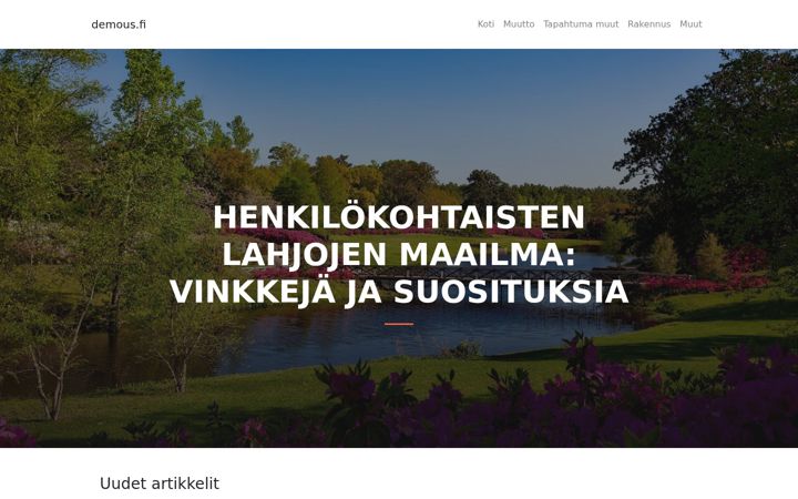 Skærmbillede af demous.fi