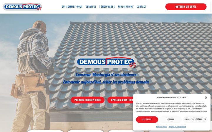 Screenshot of demousprotec.fr