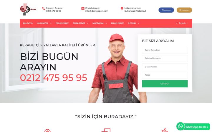 Zrzut ekranu dempapen.com.tr