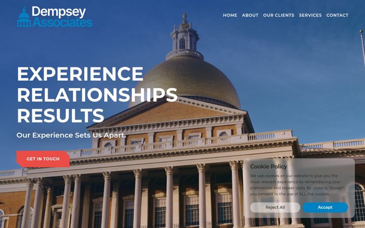 Screenshot of dempseyassociates.com