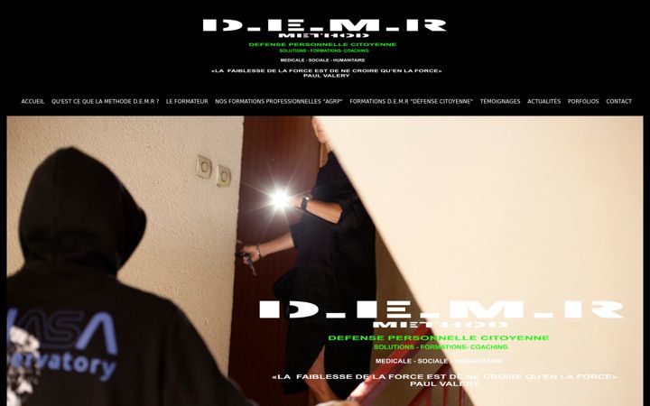 Screenshot of demr-training.com