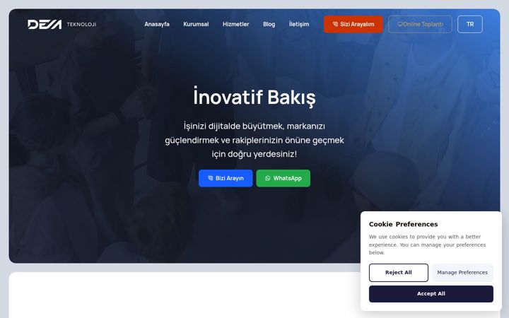 Screenshot of demteknoloji.com