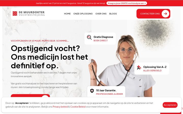 Screenshot of demuurdokter.be