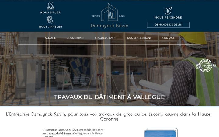 Screenshot of demuynck-kevin.fr
