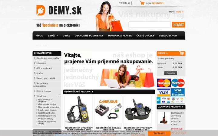 Screenshot of demy.sk