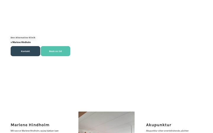 Screenshot of den-alternative-klinik.dk
