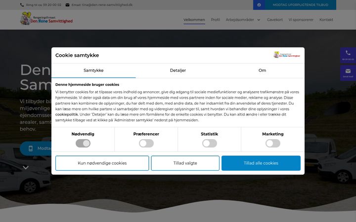 Snímek obrazovky den-rene-samvittighed.dk