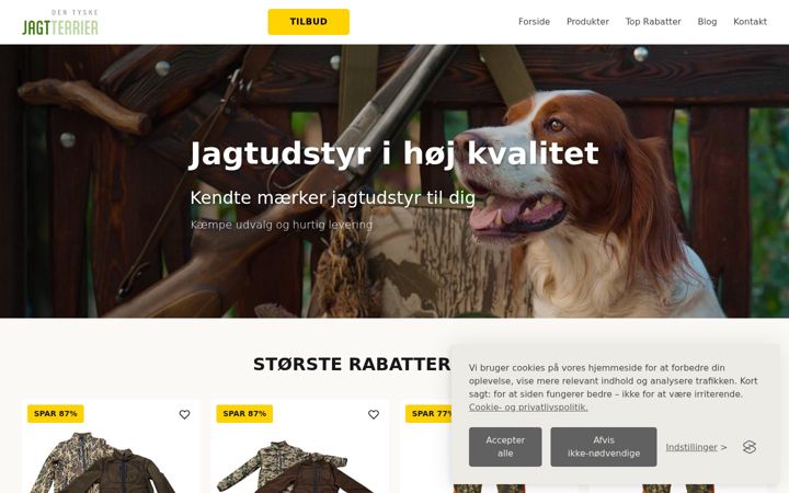 Screenshot of den-tyske-jagtterrier.dk