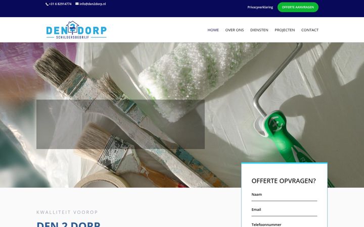 Screenshot di den2dorp.nl