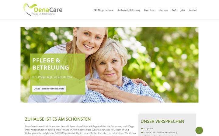 Screenshot of denacare.de