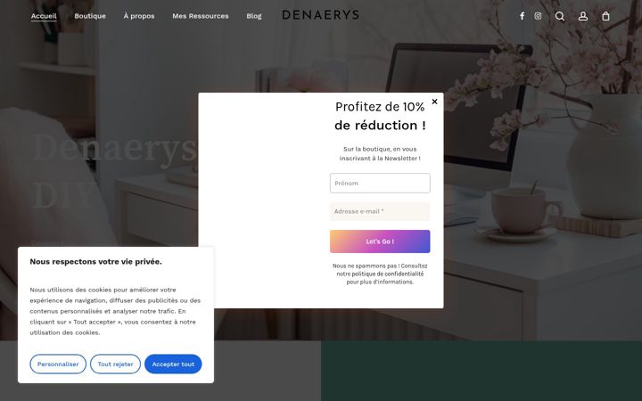Screenshot of denaerys.com