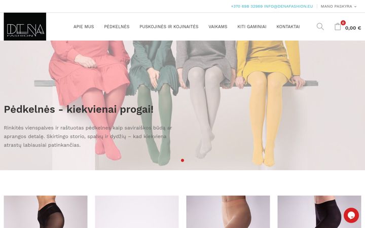 Screenshot of denafashion.eu