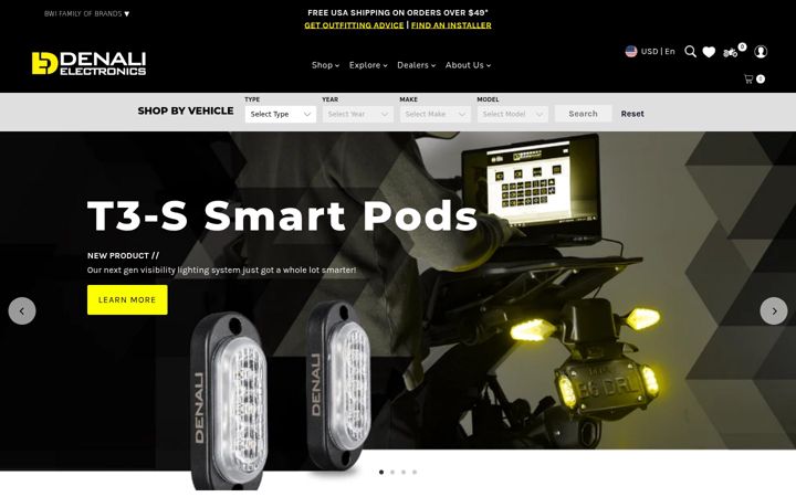 Screenshot of denalielectronics.com