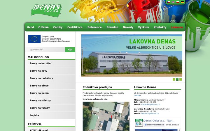 Screenshot of denascolor.cz