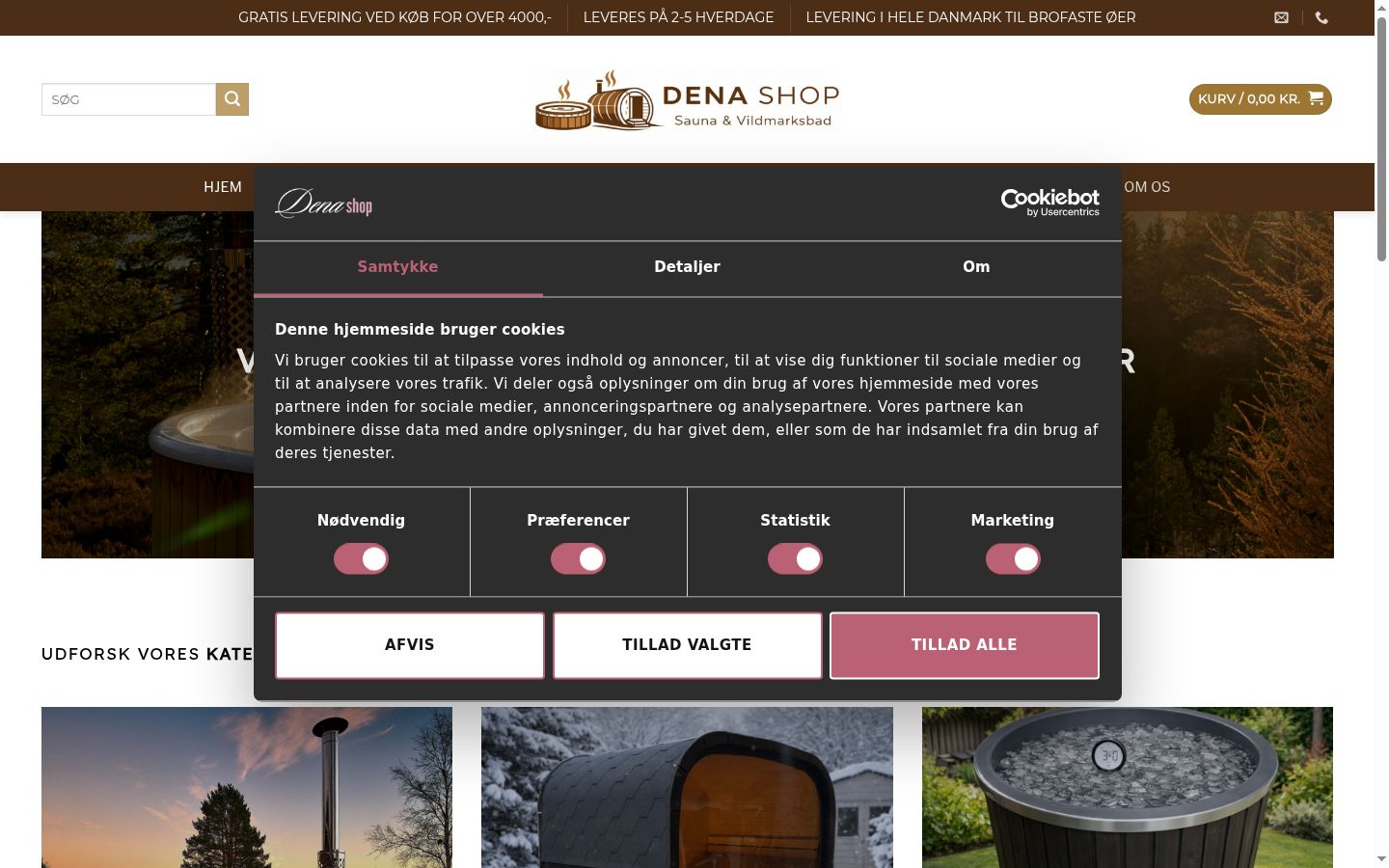 Screenshot tal-banner tal-kunsens muri qabel kwalunkwe interazzjoni