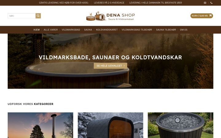 Snímek obrazovky denashop.dk