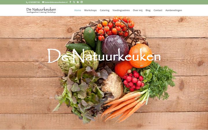 Screenshot di denatuurkeuken.nl