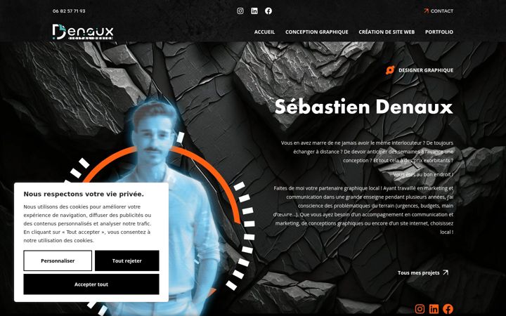 Ekraanipilt saidist denauxdesign.fr