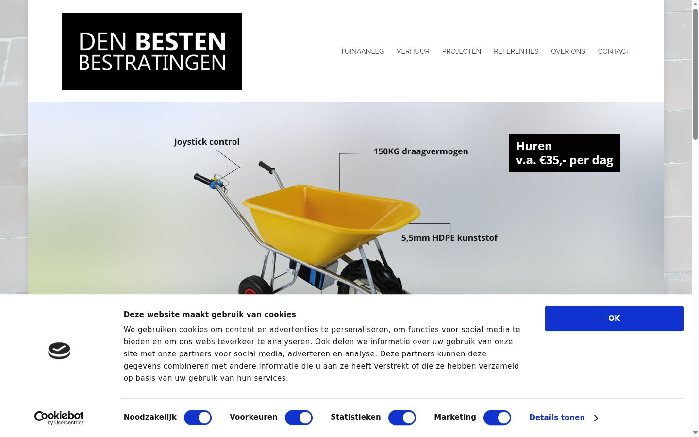 Screenshot tal-banner tal-kunsens muri qabel kwalunkwe interazzjoni