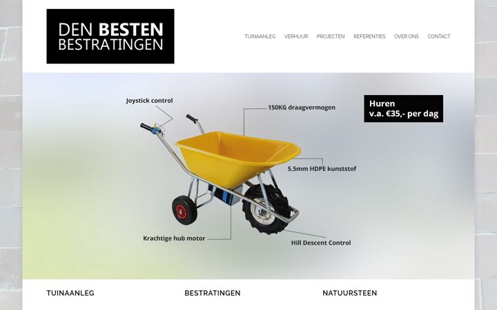 Screenshot di denbestenbestratingen.nl