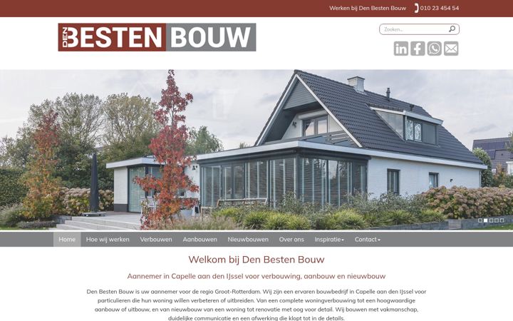 Screenshot di denbestenbouw.nl