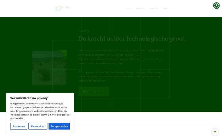Screenshot di denbey.nl