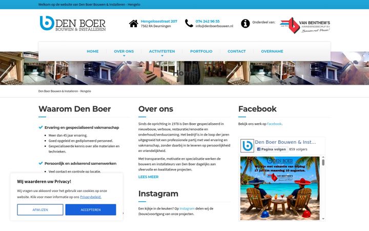 Screenshot di denboerbouwen.nl