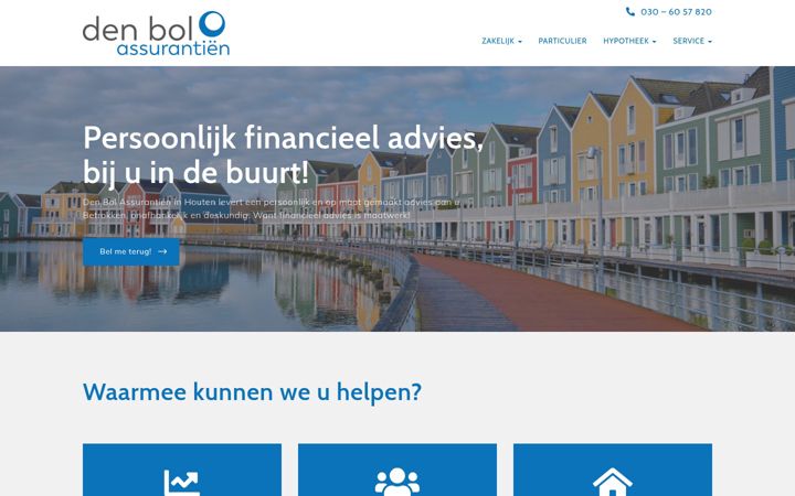 Screenshot di denbolassurantien.nl