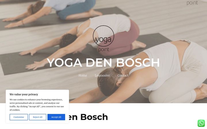 Screenshot di denbosch-yoga.nl