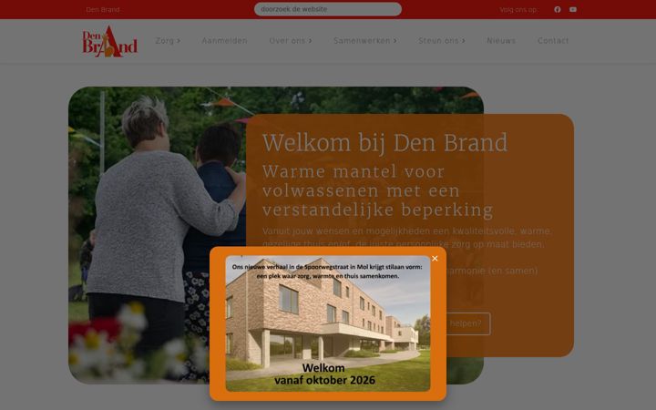 Screenshot of denbrand.be
