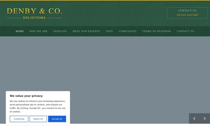 Screenshot ta' denbyco.co.uk