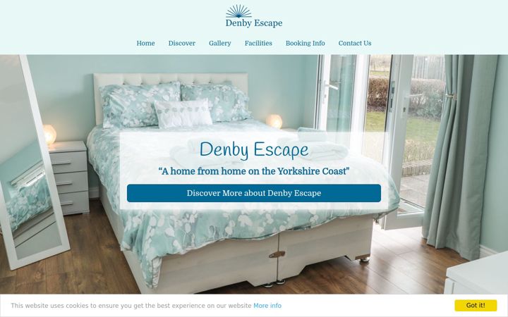 Screenshot ta' denbyescape.co.uk