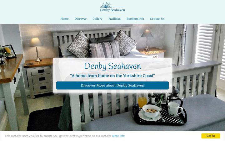 Screenshot of denbyseahaven.co.uk