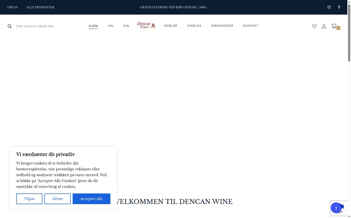 Screenshot tal-banner tal-kunsens muri qabel kwalunkwe interazzjoni