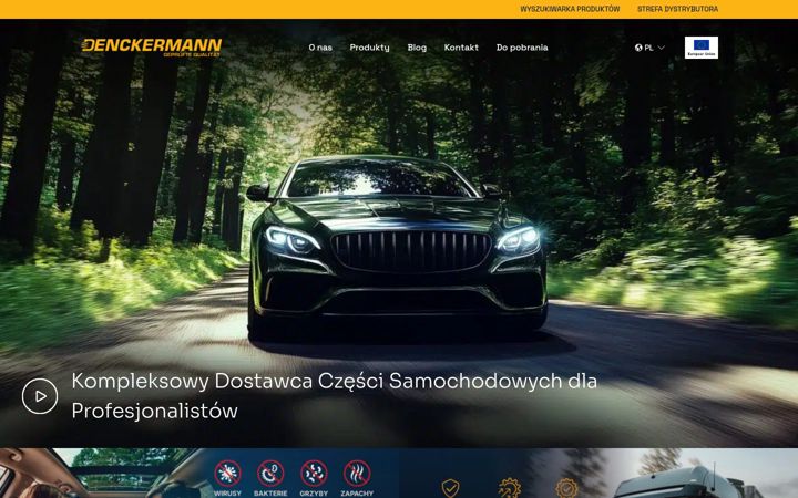 Captură de ecran a denckermann.pl