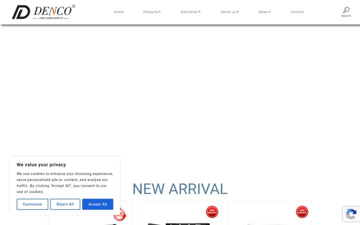 Screenshot of dencoendo.com