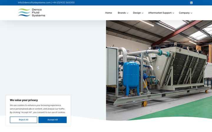 Screenshot of dencofluidsystems.com
